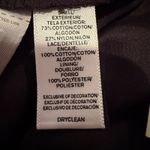 Loft Ann Taylor Eyelet Lace A-Line Mini Skirt Womens 10P Black Whimsigoth Dainty Photo 5