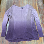 American Eagle  Outfitters Purple Ombre Crew Neck Lightweight Sweater Small Photo 0