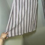 Wrap London Wide Leg Striped Smocked Waist Pants Bohemian Casual artsy beach Pink Size 6 Photo 3