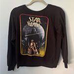 Vintage 80s Black Lucas film Star Wars darth vader crew neck oversize sweater S Photo 0