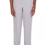 Alfred Dunner Petite Alfred Dunner Women's Soft Spoken Sateen Straight Leg Short Length Pants Photo 1