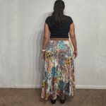 V Cristina Vintage Handkerchief Maxi Skirt Sz M White Size M Photo 8