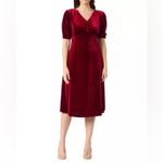 Briggs New York Briggs Womens Dress Dark Red Burgundy Velvet Pockets Soft Midweight, Photo 2