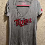 PINK - Victoria's Secret PINK By Victorias Secret Minnesota Twins Baseball Shirt Size Large Flaws Photo 0