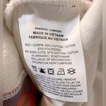 Nike Sportswear "Not A Sample”Fleece Crewneck Pullover White Pink Orange Stripe Photo 6