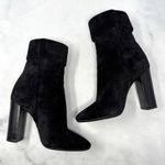 Saint Laurent Joplin Western Embellished Suede Block Heel Ankle Boots Black 35.5 Photo 5