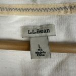 LL Bean 1912 Organic Cotton Full Zip Hoodie Sweatshirt White Womens Large Photo 7