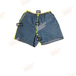Chic Women's Size 18 High Waisted Denim Shorts, Elastic Waist, Vintage Mom Short Blue Photo 3