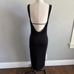 Hugo Buscati  Black Dress Open‎ Draped Back Size 6 EUC Photo 1