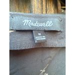 Madewell  Button-Front Day Romper in Daisies Black Floral Size M Photo 3