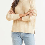 Pistola  Olga Distressed Pullover Sweater in Tan Size Small Photo 0