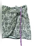 Industry Black and White Floral Wrap Mini Skirt Size XS Photo 2