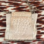 Brahmin  Melbourne Collection Ivory Dream Margo Crossbody Bag Purse Leather Croc Embossed Crocodile Push Lock  Photo 3