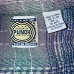 Vintage Women’s Medium PUNCH Sportswear Button Down Shirt Textured Green Photo 2