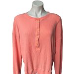 Sundry  Thermal Henley in Coral, Sz 3 (Large) Photo 6
