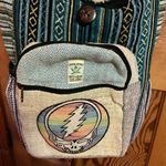 Grateful Dead NWT  Hemp Pocket Crossbody Bag Rainbow Steal Your Face Photo 4