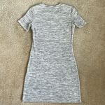 Theory Heather Grey Casual Cotton Mini Dress in Small Petite Photo 1