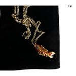 Enamel KOI Gold Fish Moveable Articulated Pendant Charm Cloisonné Orange Photo 12