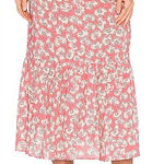 Eberjay Eberjey Flor Roza Wrap Skirt in Hibiscus Floral Print Size Medium / Large Photo 0