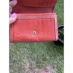 Coach  Brown Mono-Brown Leather, Trim-Bifold Compact Wallet with Dust Bag 6inx4in Photo 10