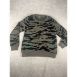 Barefoot Dreams CozyChic Seaside Crew Neck Pullover Sweater Camo Size Large Photo 2