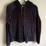 Nicole Miller New York Dark Navy Velour Hoodie S Photo 0