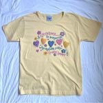 American Vintage Vintage T Shirt Sz M Grandma Makes Heart Happy Yellow KidCore GrandmaCore Cotton Photo 2
