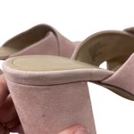 Banana Republic  Sz 7.5‎ M Women's Pink Leather Block Heel Slip On Heel Mules Photo 6