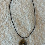 Silver sun necklace Black Photo 0