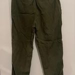 Point Sur Khaki Olive Green Linen Blend Cargo Pants Size 0 EUC Photo 6