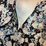 Parker  leather and silk water color wrap dress Photo 7