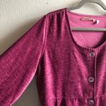 Soft Surroundings Jacket Pink Button Peplum Hem XL Photo 5