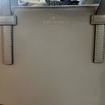 Kate Spade Felix Riverside Street Satchel SMOOTH LEATHER GREY PALE EUC Photo 4