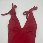 MEI L’ANGE Swimsuit One Piece Red Eve Bow Tie Swim Beach NWT Extra Large Size XL Photo 7