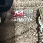 Jou Jou Women's Faux Suede Moto Jacket w/Quilted Shoulders Size Medium Like New Brown Photo 7