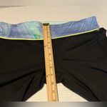 Lululemon  athletica Black Leggings with Blue and Yellow Trim Photo 6