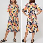 Leota Women's Short Sleeve Zoe Dress in Ginkgo Multi, size 2X Photo 1