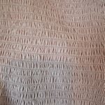 Abound Womens Lettuce Edge Trim Shirred Smocked Off-the-Shoulder Crop Top SZ S Photo 6