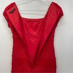 Nanette Lepore  Red Dress Size‎ 4 Fringe Sheath Knee Length Photo 7