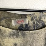 Scandal Italy Sweater Top Long Sleeve Knit Layered Lined Sheer Shirt Pleat Back* Brown Size M Photo 10