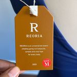 NWT Reoria Plunge V Neck Sleeveless V Backless Bodysuit | Size: M | Deep Blue Size M Photo 5