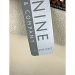 Nine West  Camel Synthetic Suede & Sherpa Scarf – Native Pattern Winter Accessory Photo 4