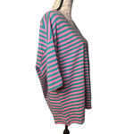Amazon  brand Medium New in Bag Pink and Green Striped V Neck Tee Photo 8