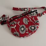Vera Bradley  Red and White Floral Crossbody Bag EUC Photo 4