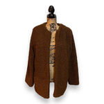 Max Studio Teddy Jacket Coat Women’s Size Medium Brown  Photo 2