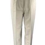 ZARA  Women's Beige Khaki Chino Pleated High Rise Trousers Dress Pants Size M Photo 0