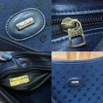 Pierre Cardin Vintage Navy Blue Signature Logo Shoulder Bag Photo 10
