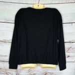 Democracy NWT Size M Black - Rhinestone Fringe Trim Long Sleeve Sweater Top Photo 1