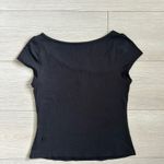Lululemon Cap-Sleeve Henley T-Shirt Black Photo 11