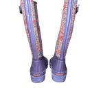 Smith & Hawken Paisley Rubber Rain Boots outdoor wellies Gardening Size 6 Purple Photo 6